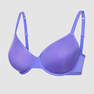 NWT Savage X Fenty SHEER X DEMI SPACER BRA Lavish Purple 44DD